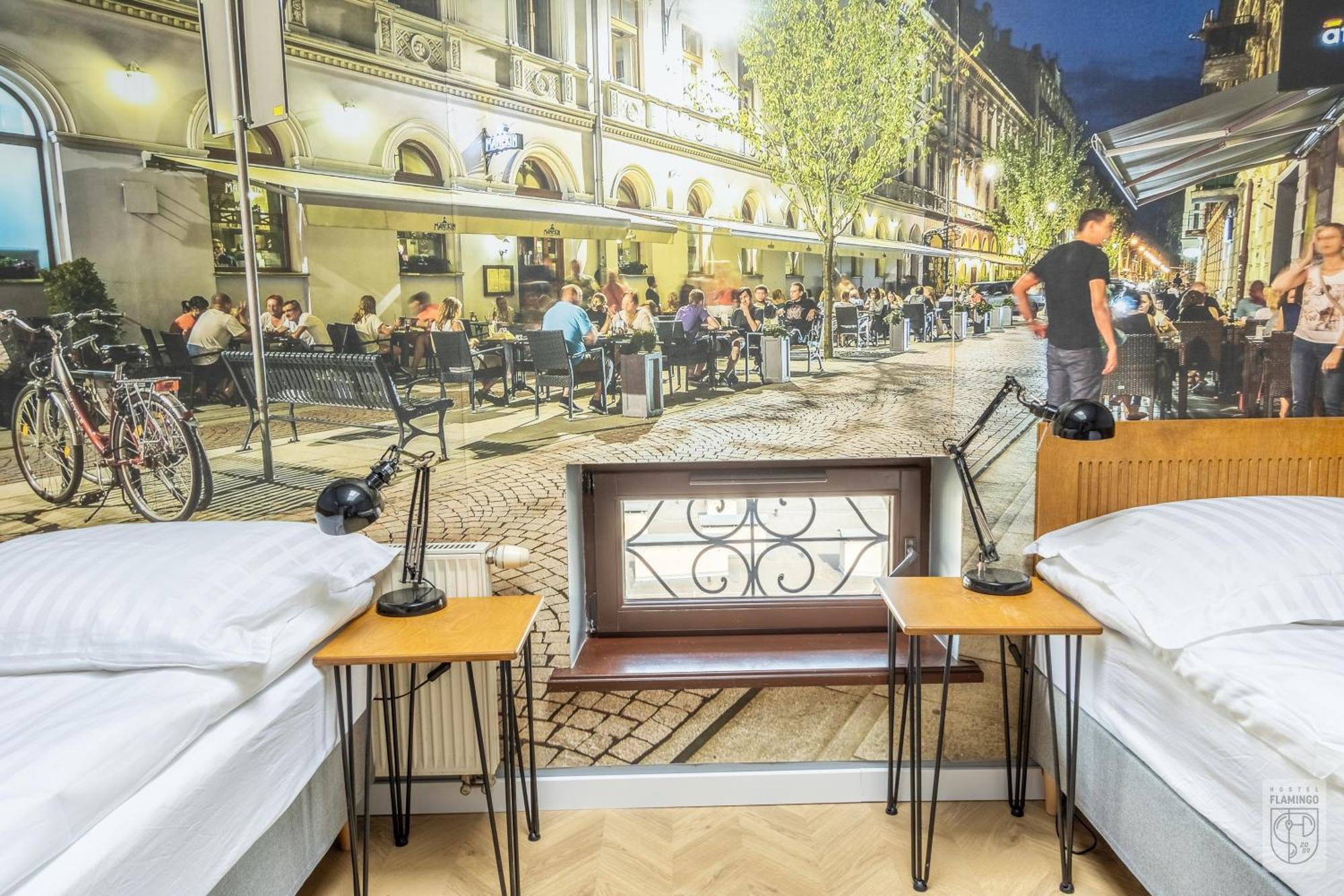 Hostel Flamingo Centrum Łódź Exterior foto